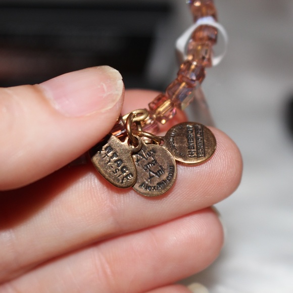Alex and Ani, Embrace the Power of Positivity Starry-Eyed wrap Bracelet in Blush - Picture 6 of 6